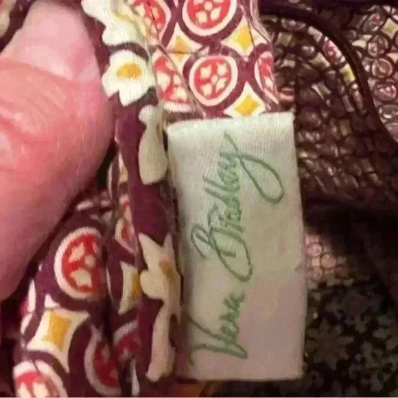 Vera Bradley Bucket Tote Bag Waomens Medium Retired Medallion 2006 Quilted Purse - Picture 8 of 9